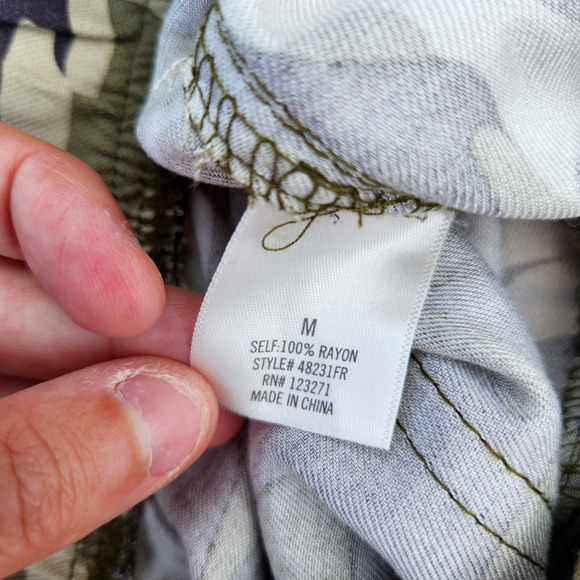 Francesca's Harper Heritage Roz Camoflague Joggers Women's M Paperbag Waist - Picture 13 of 14